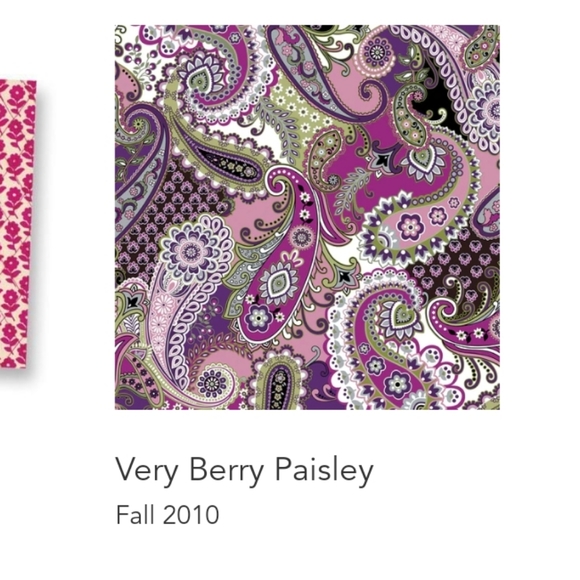 VERA BRADLEY Very Berry Paisely 4 Piece Set *PM* - Picture 12 of 12